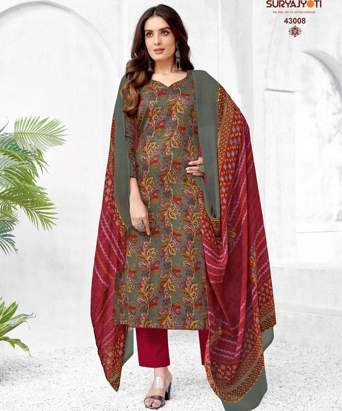 Suryajyoti  Naisha Vol 43 Jaam Satin Wholesale Salwar Suit Catalog